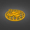 Bông tai Ong Tổ Lục Giác (Honeycomb Bee Earrings) - Thumbnail 4