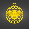 Bông tai Ong Tổ Lục Giác (Honeycomb Bee Earrings) - Thumbnail 5
