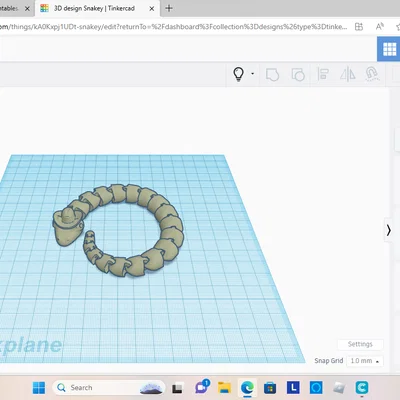 Mô hình rắn khớp nối đội mũ cao bồi độc đáo - File in 3D