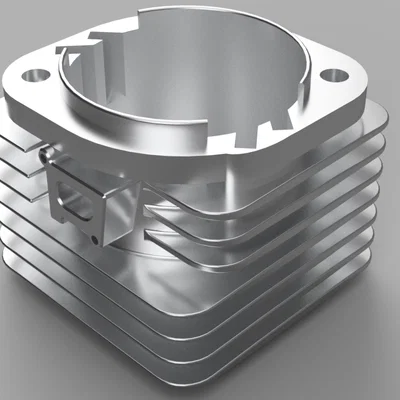 Chậu cây mô phỏng xi-lanh động cơ 3D cực ngầu cho bàn làm việc
