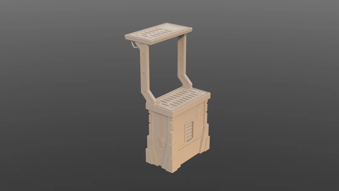 Mô hình tháp địa hình nhỏ cho game Shatterpoint (In 3D) - Image 1