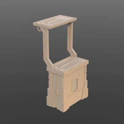 Mô hình tháp địa hình nhỏ cho game Shatterpoint (In 3D)