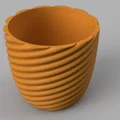 Chậu cây cảnh in 3D thiết kế xoắn ốc hiện đại - Thumbnail 2