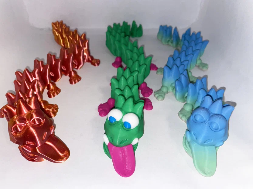 Mô hình rồng 3D Dragon My Feet: Đồ chơi khớp nối linh hoạt siêu cưng - Image 1