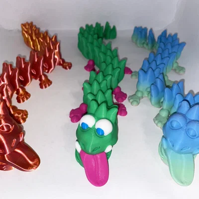 Mô hình rồng 3D Dragon My Feet: Đồ chơi khớp nối linh hoạt siêu cưng