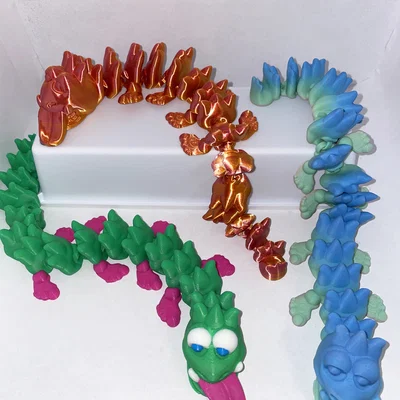 Mô hình rồng 3D Dragon My Feet: Đồ chơi khớp nối linh hoạt siêu cưng