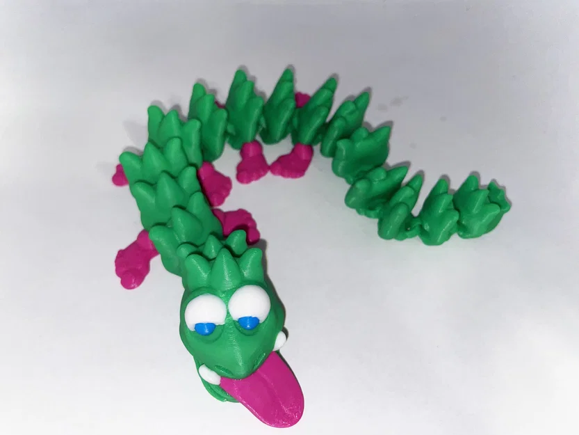 Mô hình rồng 3D Dragon My Feet: Đồ chơi khớp nối linh hoạt siêu cưng - Image 5