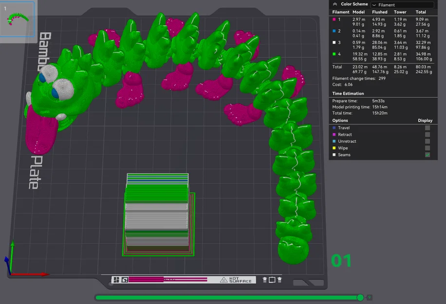 Mô hình rồng 3D Dragon My Feet: Đồ chơi khớp nối linh hoạt siêu cưng - Image 6