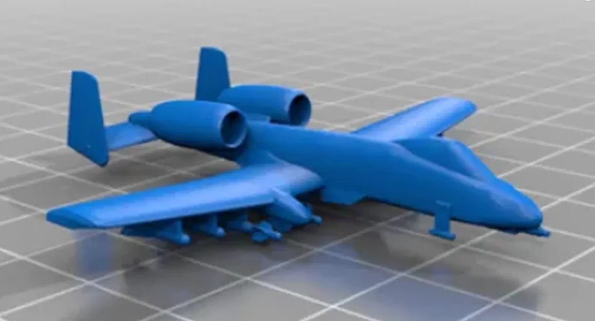Mô hình in 3D máy bay chiến đấu A-10 Warthog tỉ lệ 1:285 siêu chi tiết - Image 1