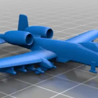 Mô hình in 3D máy bay chiến đấu A-10 Warthog tỉ lệ 1:285 siêu chi tiết