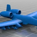 Mô hình máy bay A-10 Warthog in 3D phiên bản kích thước lớn - Thumbnail 2