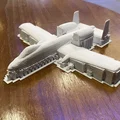Mô hình máy bay A-10 Warthog in 3D phiên bản kích thước lớn - Thumbnail 3