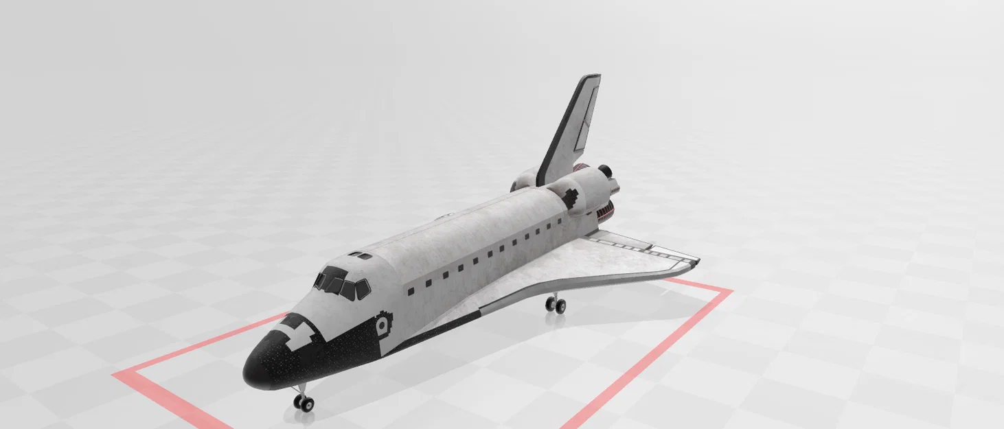 Mô hình 3D tàu vũ trụ Space Shuttle Challenger ấn tượng - Image 1