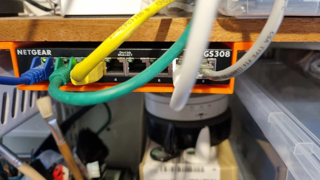 Giá gắn Netgear GS308 dưới kệ (Under Shelf Mount) - Image 2