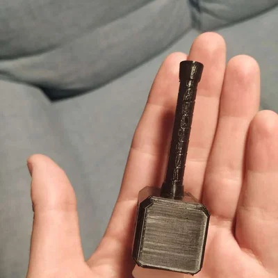 Mẫu đầu hút Shisha hình búa thần Thor độc đáo cho máy in 3D