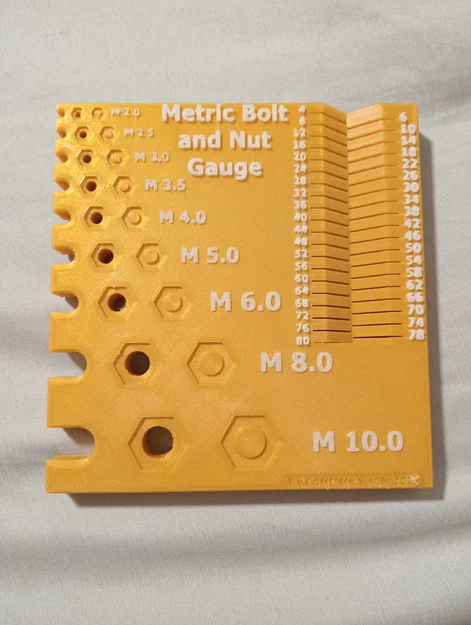 Thước đo bu lông & đai ốc hệ metric M2–M10 - Image 1
