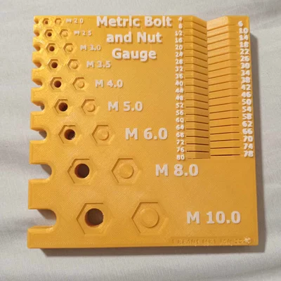 Thước đo bu lông & đai ốc hệ metric M2–M10