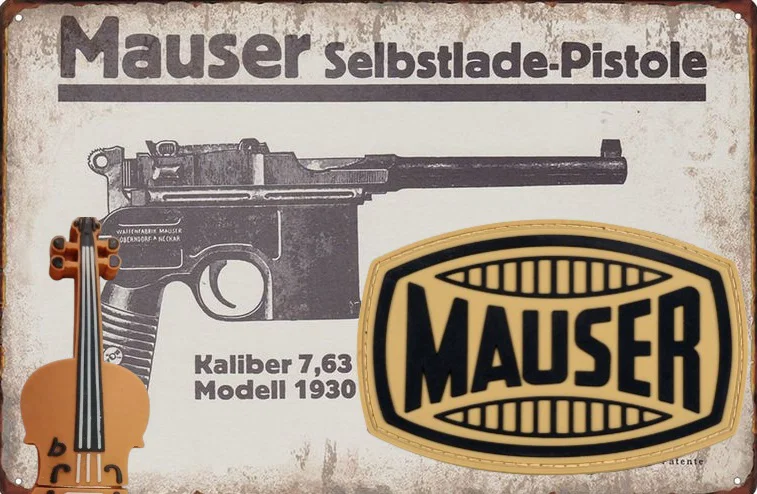 Mô hình Logo MAUSER In 3D Chi Tiết Cho Người Sưu Tầm - Image 1