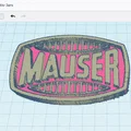 Mô hình Logo MAUSER In 3D Chi Tiết Cho Người Sưu Tầm - Thumbnail 2