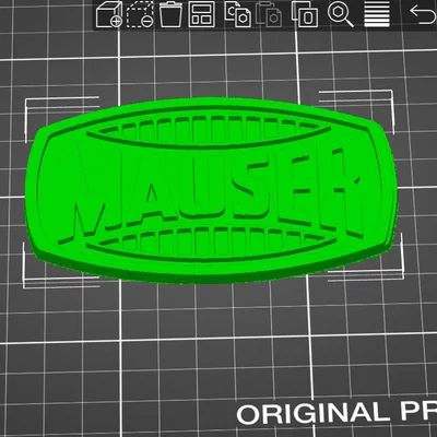 Mô hình Logo MAUSER In 3D Chi Tiết Cho Người Sưu Tầm