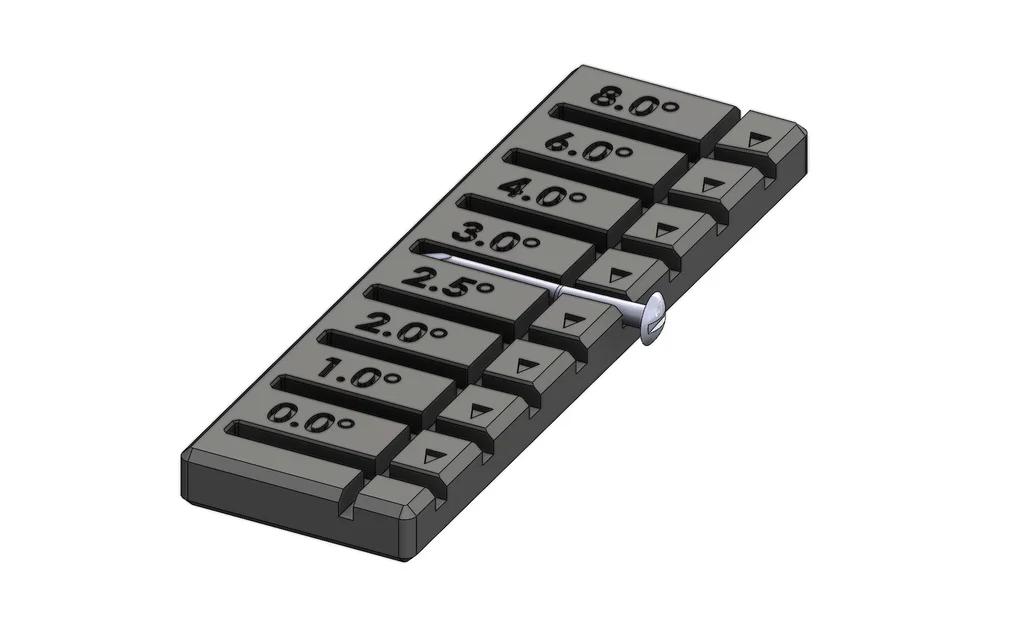 Thước đo góc trục (Axle Angle Gauge) cho xe Pinewood Derby - Image 2