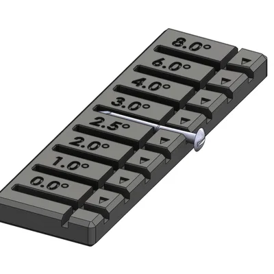 Thước đo góc trục (Axle Angle Gauge) cho xe Pinewood Derby