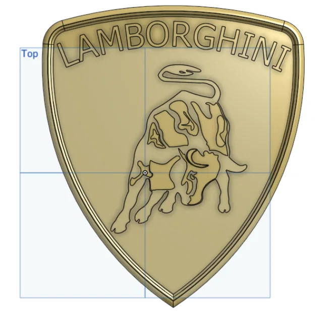 Mô hình 3D Logo Huy hiệu Lamborghini (Lambo Coin V2) cực chất - Image 1