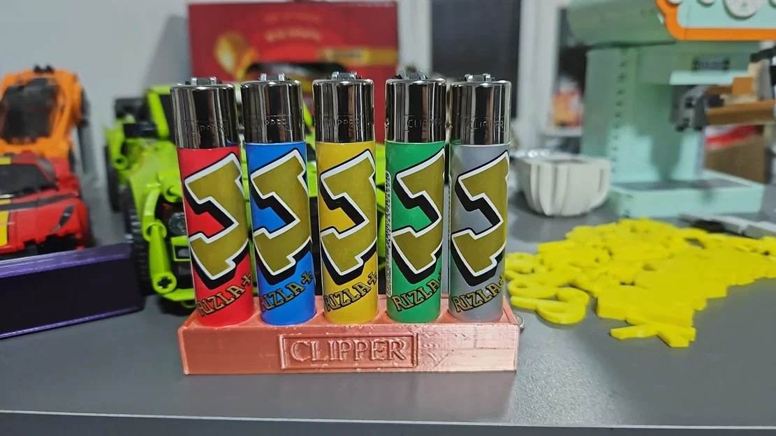 Kệ trưng bày và lưu trữ bật lửa Clipper - Mẫu in 3D tiện lợi - Image 1