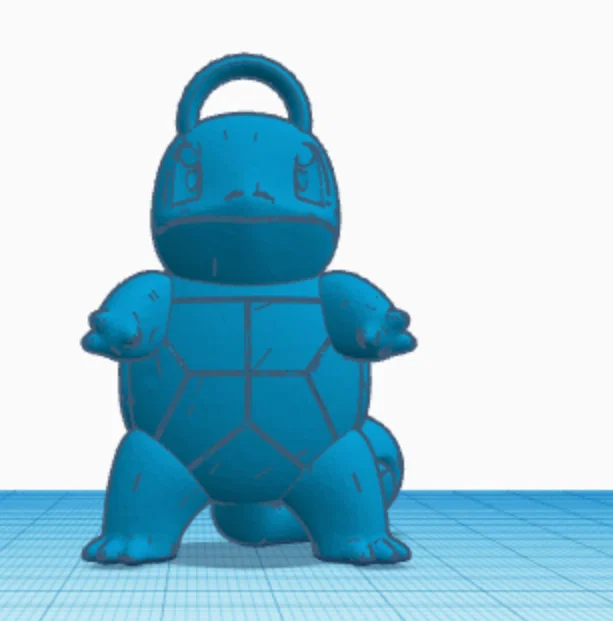 Móc khóa Squirtle 3D xinh xắn - Mẫu in dễ thương cho fan Pokemon - Image 1