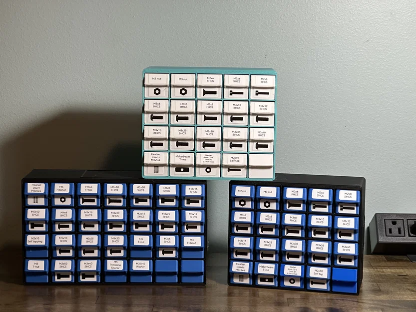 Bộ Voron Hardware Organizer (khay sắp xếp ốc vít) – bản remix - Image 3