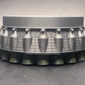 Phần engine section SuperHeavy Booster 10 (B10) – skirt & Raptors - Thumbnail 1