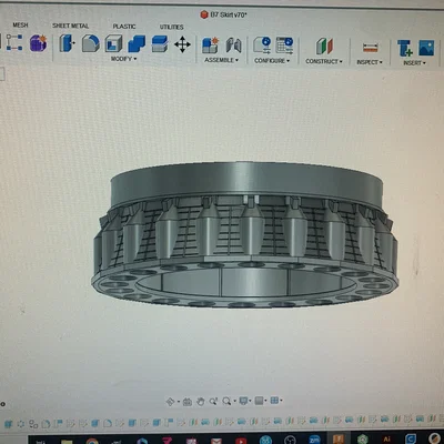 Phần engine section SuperHeavy Booster 10 (B10) – skirt & Raptors