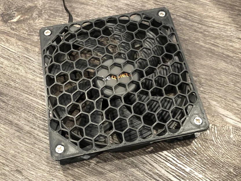 Lưới quạt lục giác (Hexagon Fan Grill) 120mm - Image 1