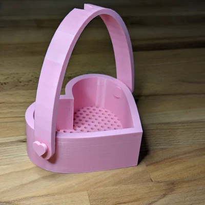 Giỏ Bubble Bath Hình Trái Tim (Heart Shaped Bubble Bath Basket)