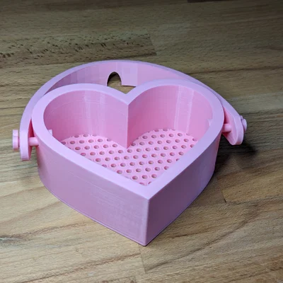 Giỏ Bubble Bath Hình Trái Tim (Heart Shaped Bubble Bath Basket)