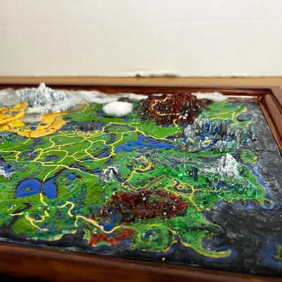 Bản đồ Hyrule BOTW kèm khung (BOTW Hyrule map with frame)