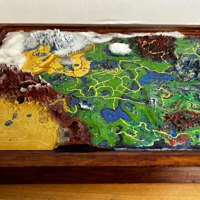 Bản đồ Hyrule BOTW kèm khung (BOTW Hyrule map with frame)
