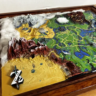 Bản đồ Hyrule BOTW kèm khung (BOTW Hyrule map with frame)