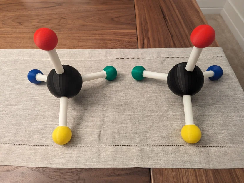 Mô hình Hình học Phân tử và Tính Đối quang (Chirality) - Image 1