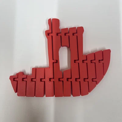 Mô hình thuyền Flexi Benchy: Đồ chơi in 3D linh hoạt cực vui