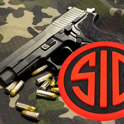Mô hình 3D logo SIG Sauer - Thiết kế sắc nét cho người đam mê