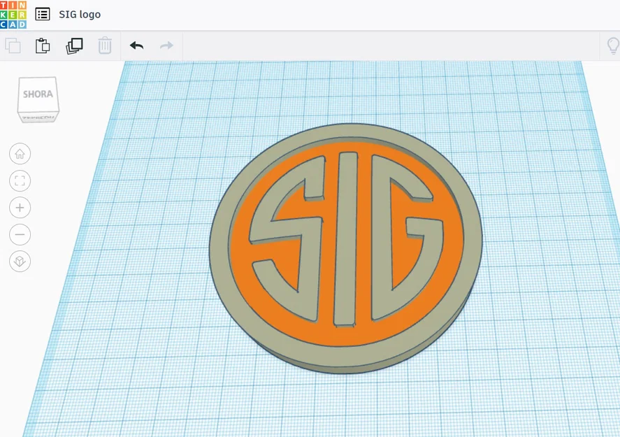 Mô hình 3D logo SIG Sauer - Thiết kế sắc nét cho người đam mê - Image 3