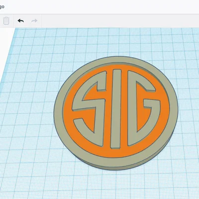 Mô hình 3D logo SIG Sauer - Thiết kế sắc nét cho người đam mê