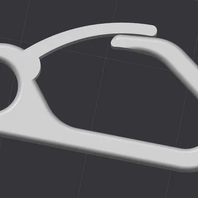 Móc khóa đa năng tiện lợi - Mẫu in 3D carabiner đơn giản