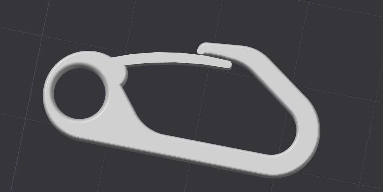 Móc khóa đa năng tiện lợi - Mẫu in 3D carabiner đơn giản - Image 2