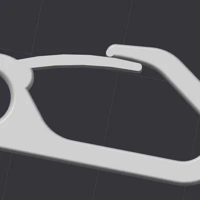 Móc khóa đa năng tiện lợi - Mẫu in 3D carabiner đơn giản