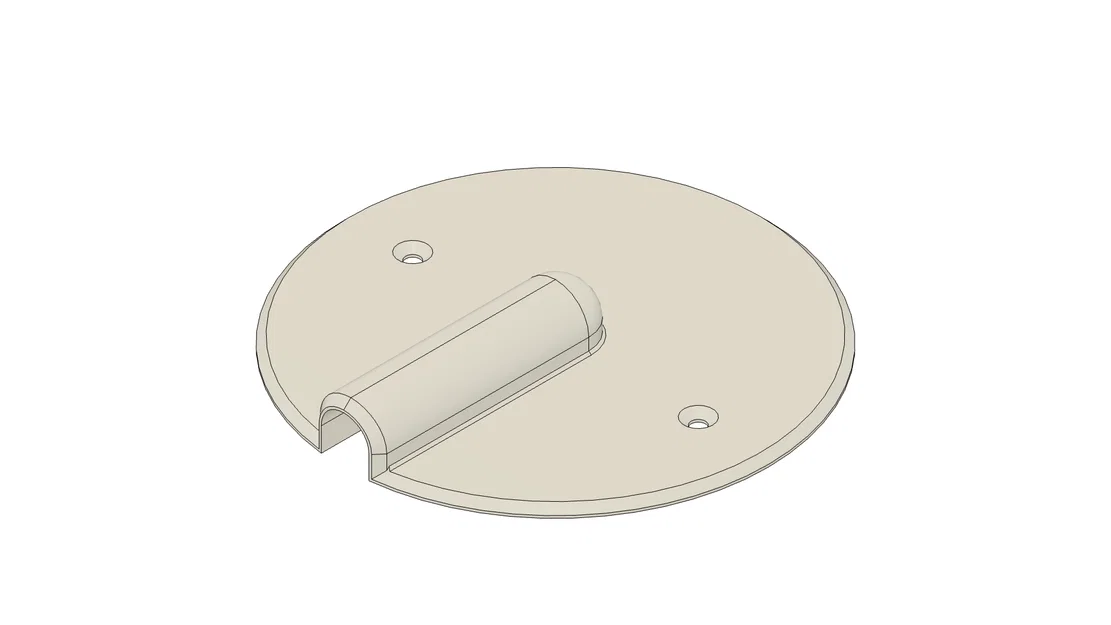 Nắp đậy hộp điện âm tường 72mm có khe đi dây tiện dụng - Image 1