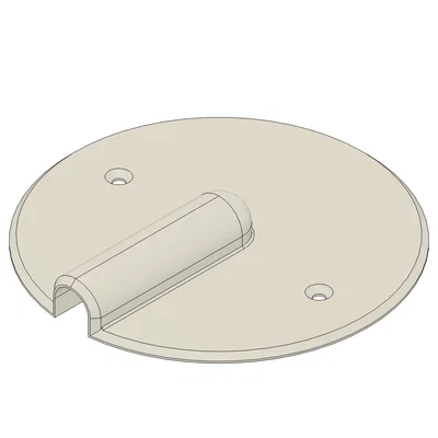 Nắp đậy hộp điện âm tường 72mm có khe đi dây tiện dụng