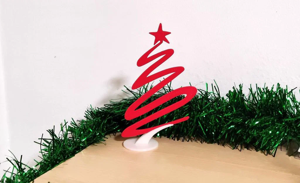 Mô hình cây thông Noel cách điệu in 3D trang trí bàn làm việc - Image 1