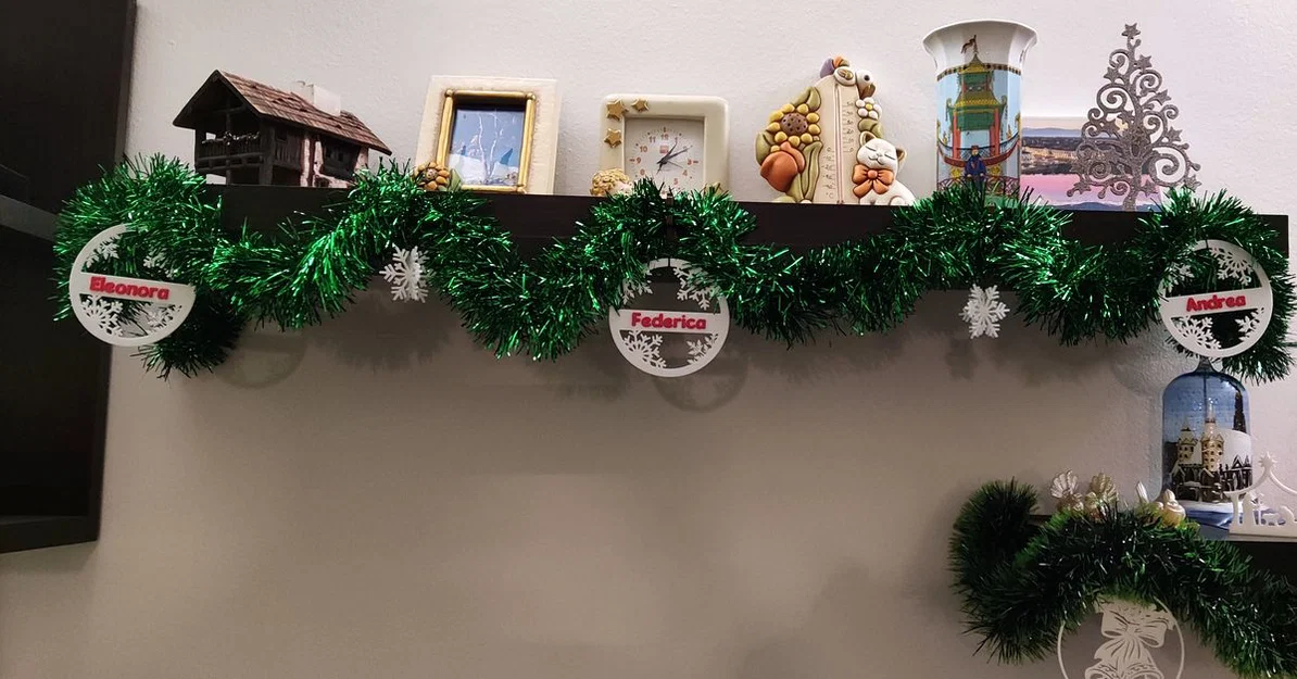 Decoro per Natale – Đồ trang trí Noel tuỳ chỉnh tên - Image 2